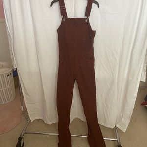 Brick Red Corduroy Lucky brand overalls